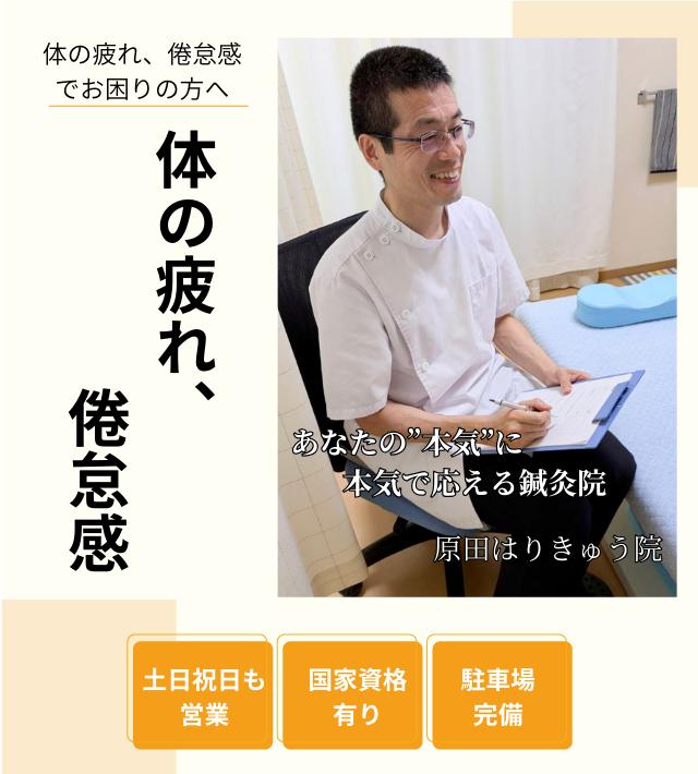 体の疲れ、倦怠感のヘッダー画像